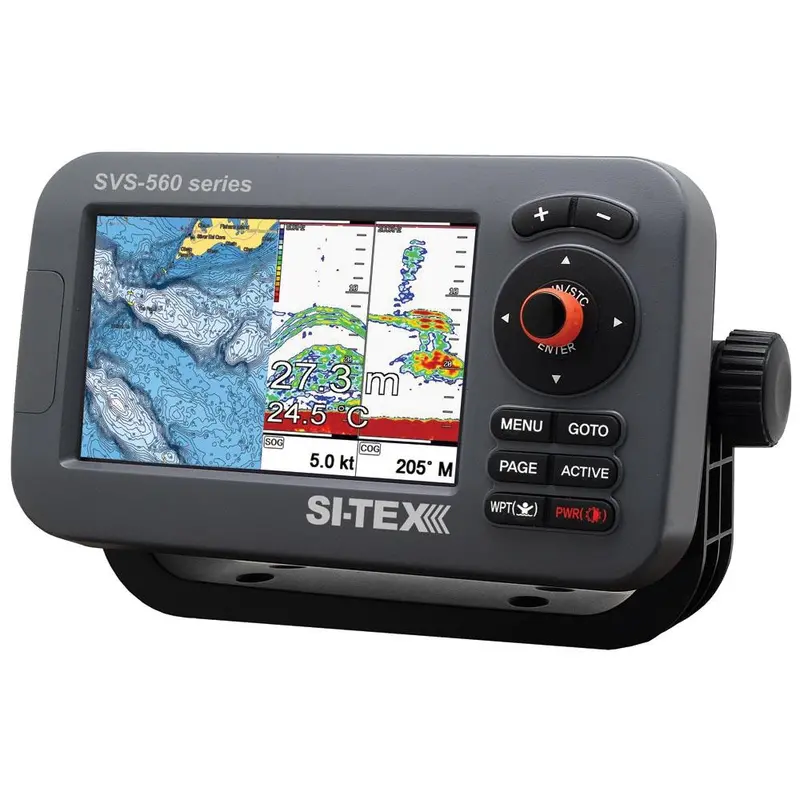 Si-Tex Svs-560Cf 5-Inch Color Chartplotter With Built-In Gps And Navionics+ Charts [Svs-560Cf] 1