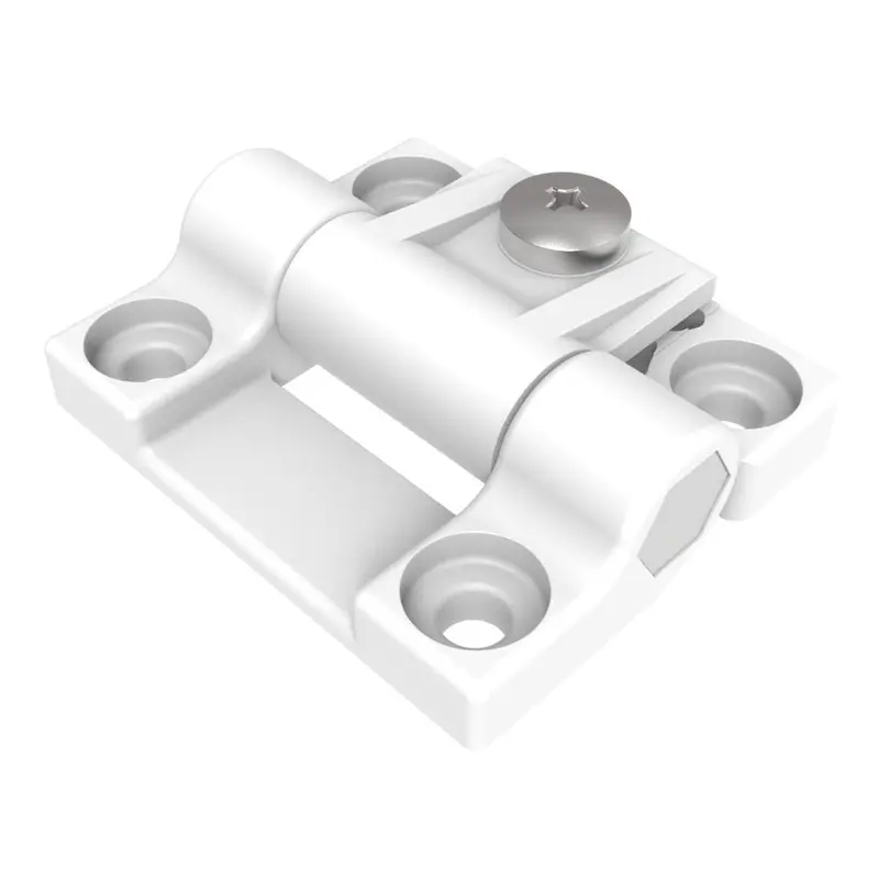 Southco E6-10-301-10 Medium Symmetric Adjustable-Torque Hinge – Acetal Copolymer, Natural White [E6-10-301-10] 1