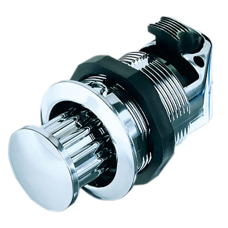 Southco M1 Series Pop-Out Knob Latch – Chrome-Plated Plastic, Fixed-Grip Threaded Body 1