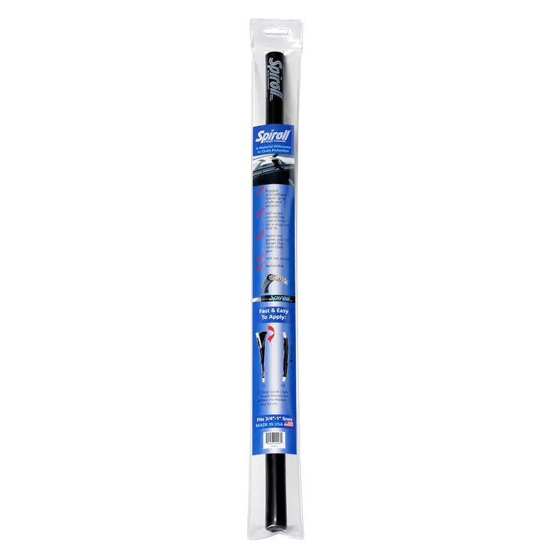Spiroll Black Chafe Guard For Ropes Up To 1 Inch Diameter 1