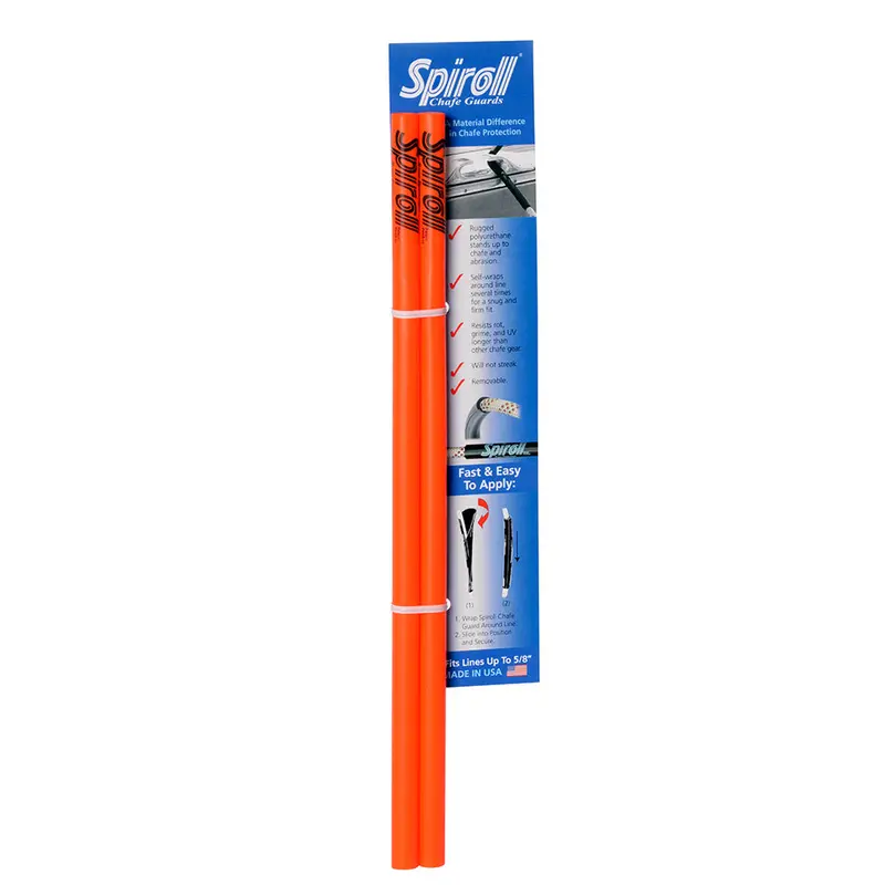 Spiroll Orange Chafe Guard – Pair, Fits Lines Up To 5/8 Inch 1
