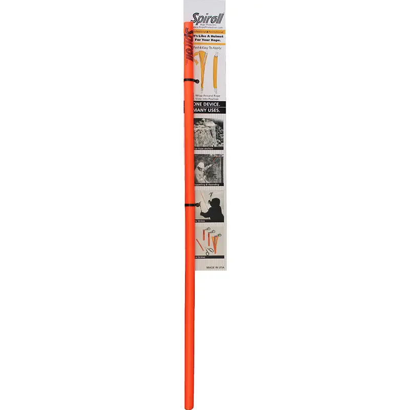 Spiroll Orange Rope Protector For Lines 1/2 Inch And Larger 1
