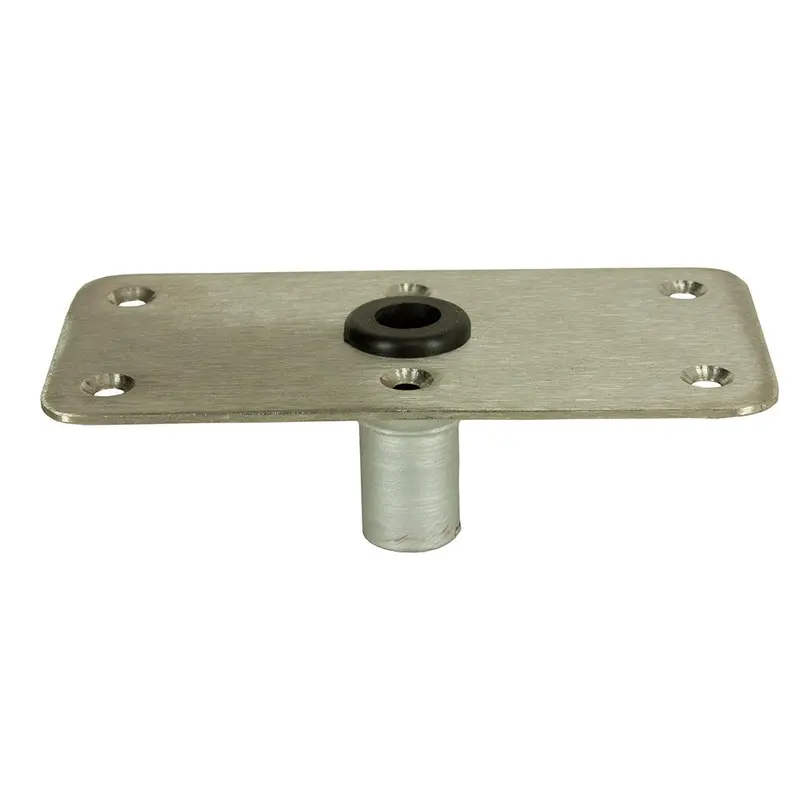 Springfield Kingpin 4X8 Inch Seat Mount — Stainless Steel, Rectangular Base (Model 1620005) 1