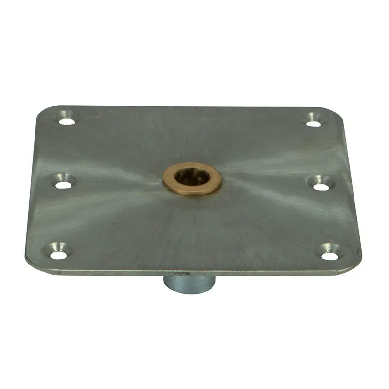 Springfield Kingpin Square Steel Base – 7"X7", Brass-Finished Variant [3620001-B] 1