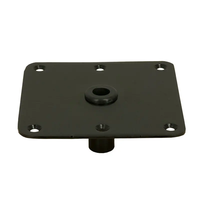 Springfield Kingpin Square Steel Base – 7"X7", Standard Design With Stainless E-Coat Finish [3620011] 1