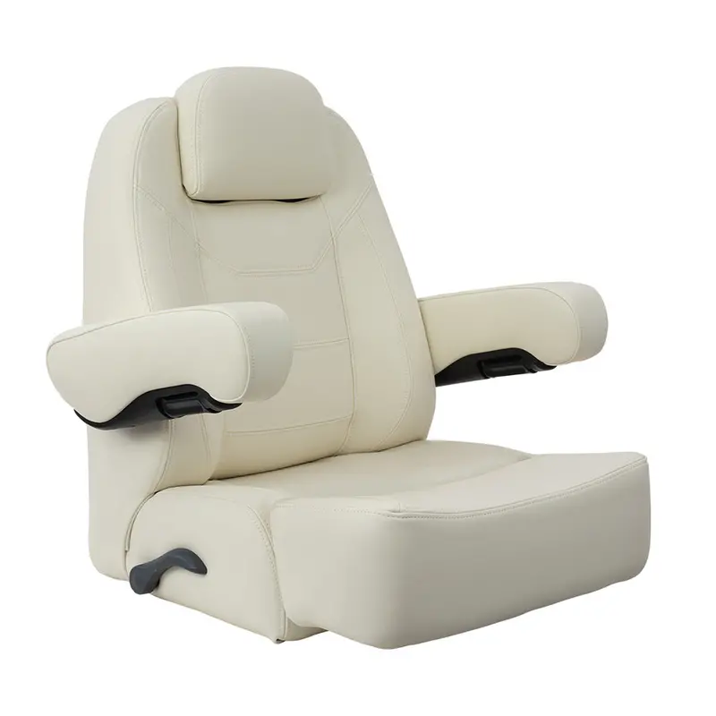 Springfield Low-Back Charter Helm Seat With Booster Cushion – Off-White [1042145-01] 1