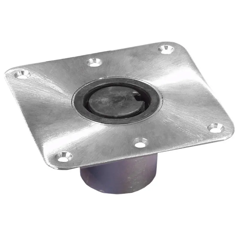 Springfield Plug-In Stainless Steel Square Base – 2-3/8" Fit, 7" X 7" [1300754-1] 1