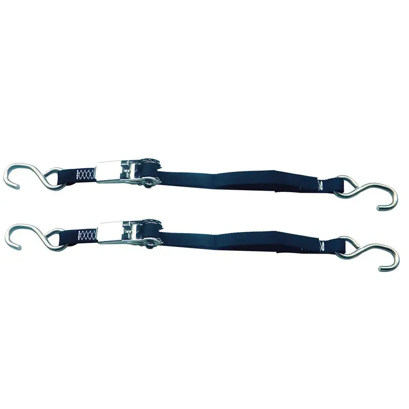 Stainless Steel Ratchet Tie-Down Strap – 1" Width × 6' Length – Dual Pack [Ssrtd6] 1