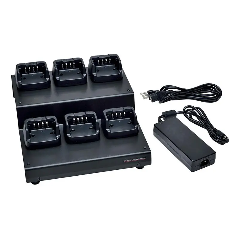 Standard Horizon 6-Bay Smart Multi-Battery Charger For Marine Use (Model Sad-1460) 1