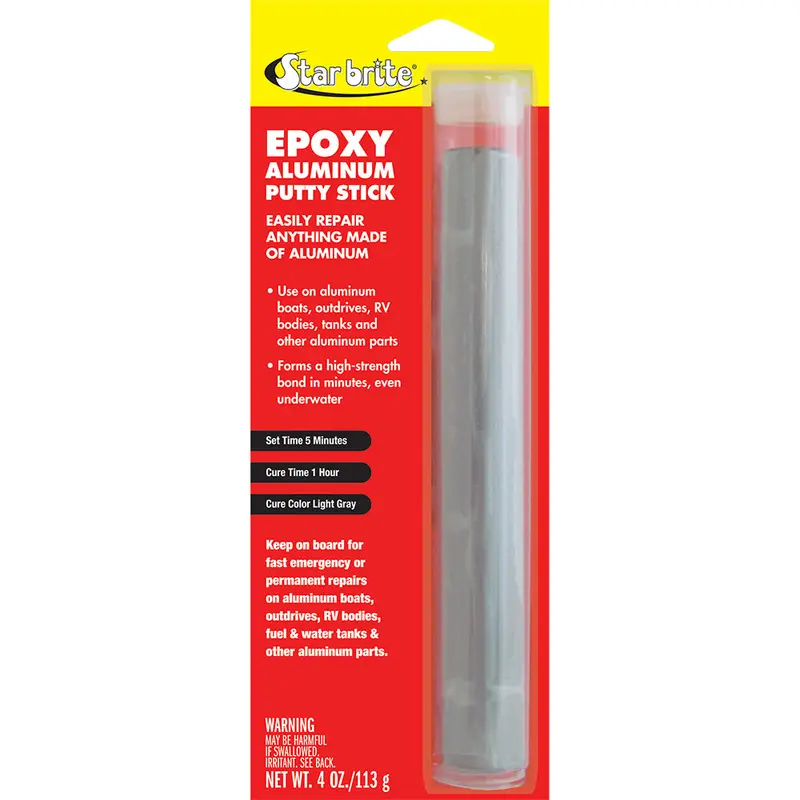 Star Brite Epoxy Aluminum Repair Putty Stick – 4 Oz Marine-Grade Filler 1