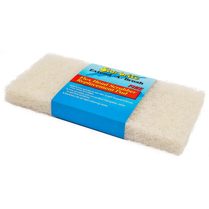 Star Brite Large Fine-Texture White Scrub Pad – Delicate, Scratch-Free Finishing 1
