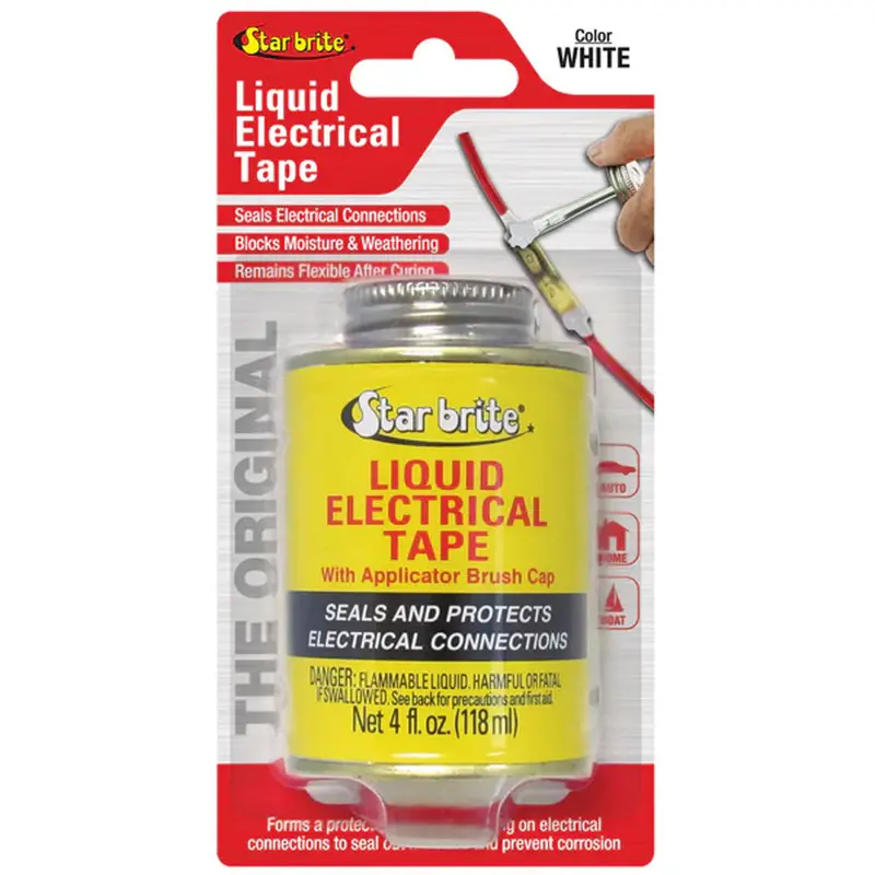 Star Brite Liquid Electrical Tape – White, 4 Oz Bottle [84107] 1