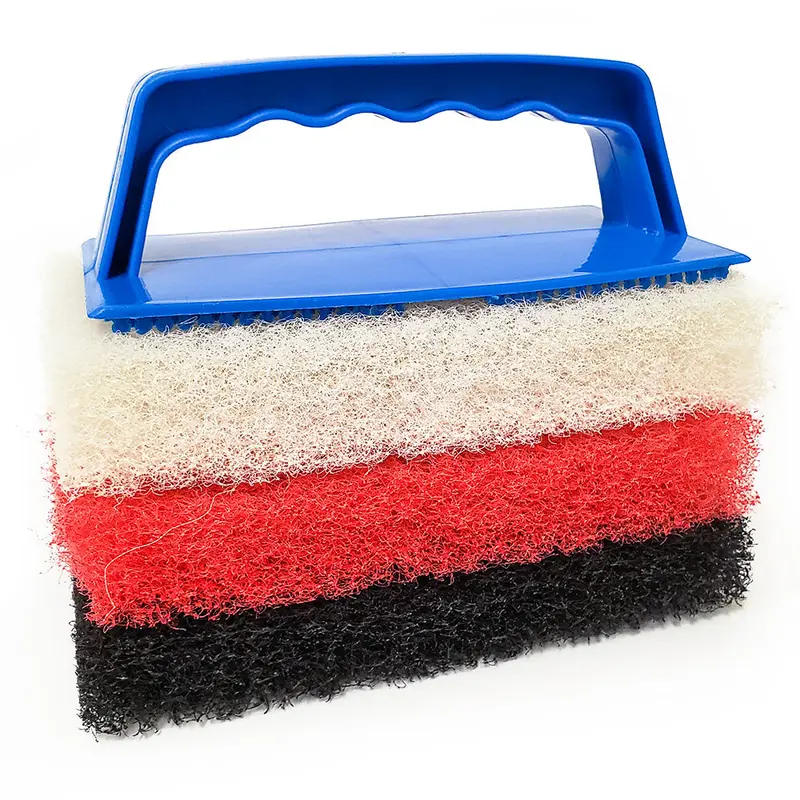 Star Brite Multi-Texture Scrub Pad Kit With Ergonomic Handle 1