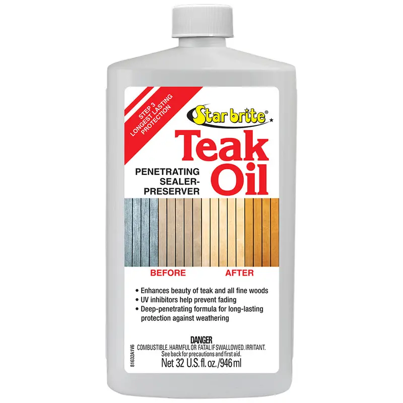 Star Brite Teak Oil – Penetrating Uv-Protected Preserver & Sealer – 32 Oz (Model 81632) 1
