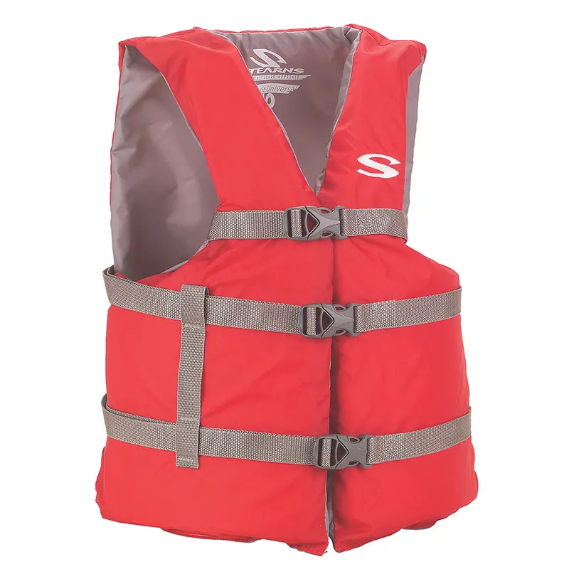 Stearns Adult Classic Red Personal Flotation Device – Universal Fit Life Vest (Model 2158948) 1