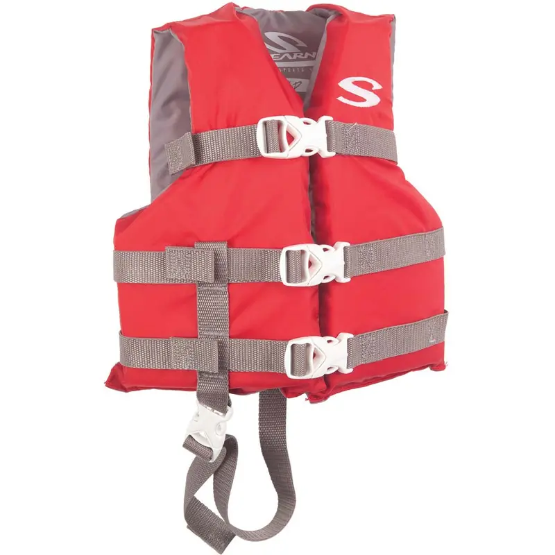 Stearns Classic Child Life Vest – Uscg-Approved For 30–50 Lbs, Red 1