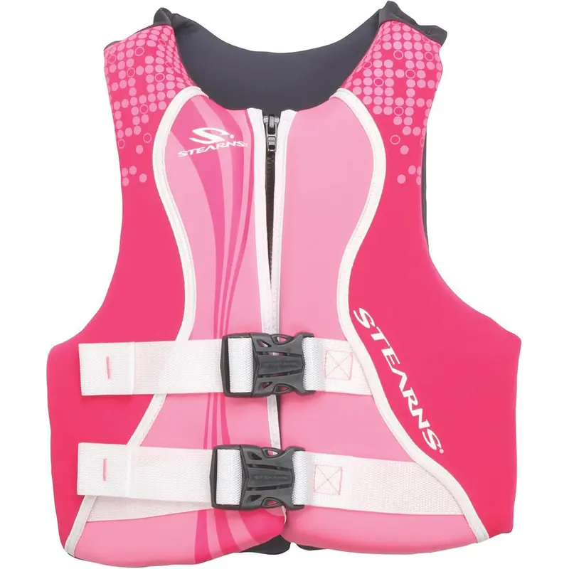 Stearns Youth Type Iii Hydroprene Life Vest – Pink/Hot Pink, 50–90 Lbs [2000036923] 1