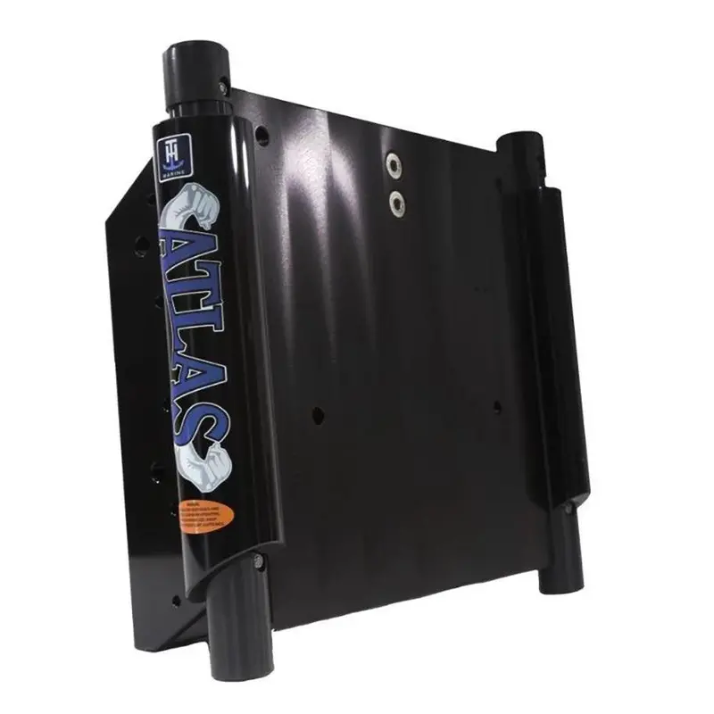 T-H Marine Atlas 6-Inch Hydraulic Setback Jack Plate – Gloss Black Anodized Finish 1