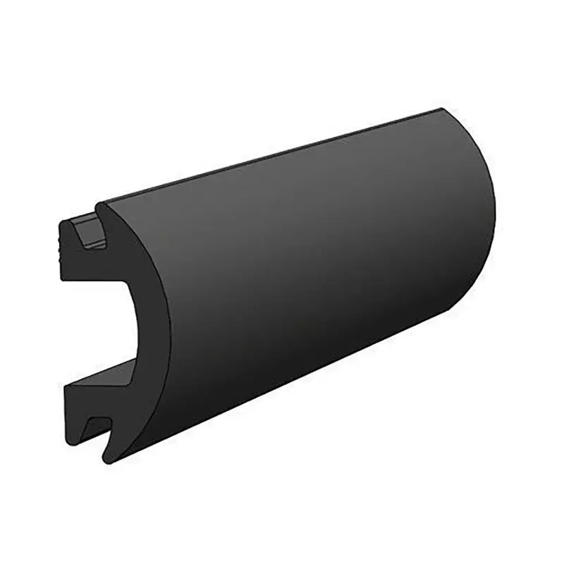 Taco 70-Series Flexible Black Rub Rail Insert — 1-3/16" X 1/2", Durable Vinyl Trim (V12-4144Bka70-1) 1