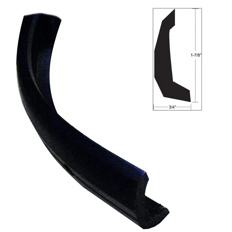 Taco Black Semi-Rigid Rub Rail Kit Without Insert – 30 Feet [V11-4135Bka30-3] 1