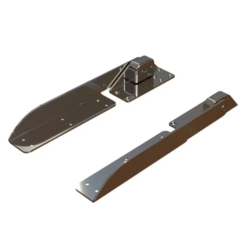 Taco Command Ratchet Hinge – 18.5-Inch Polished 316 Stainless Steel W/ Hard Stop 1