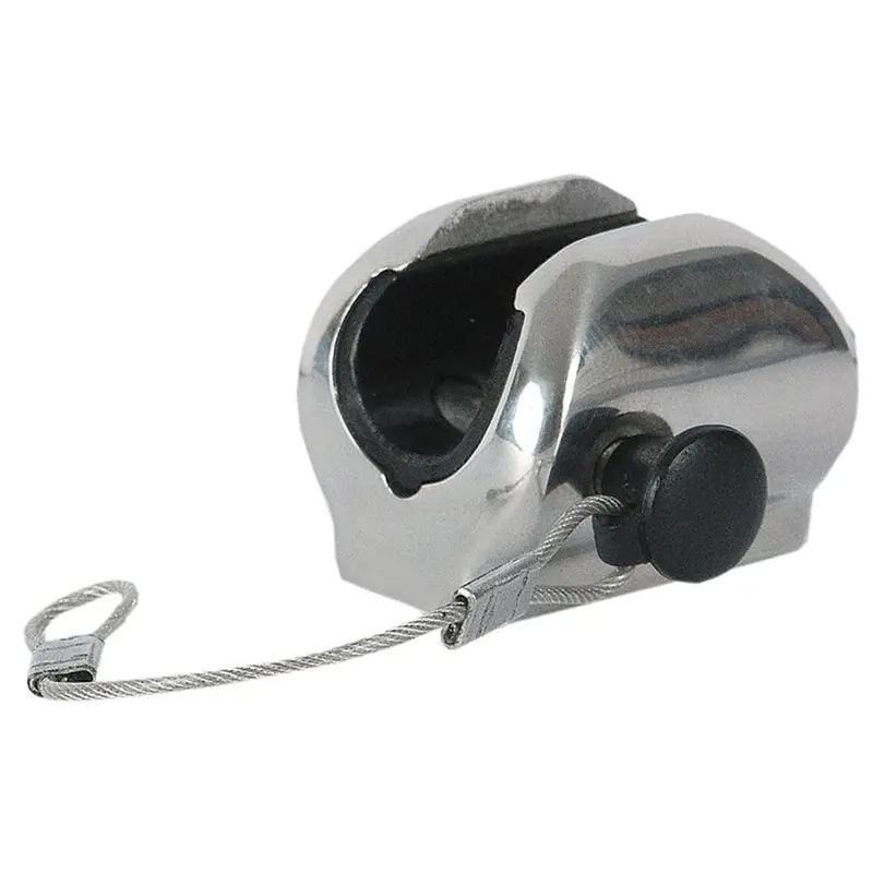 Taco Flat Deck Hinge With Pin Lanyard – Compatible With 7/8″ Tubing 1