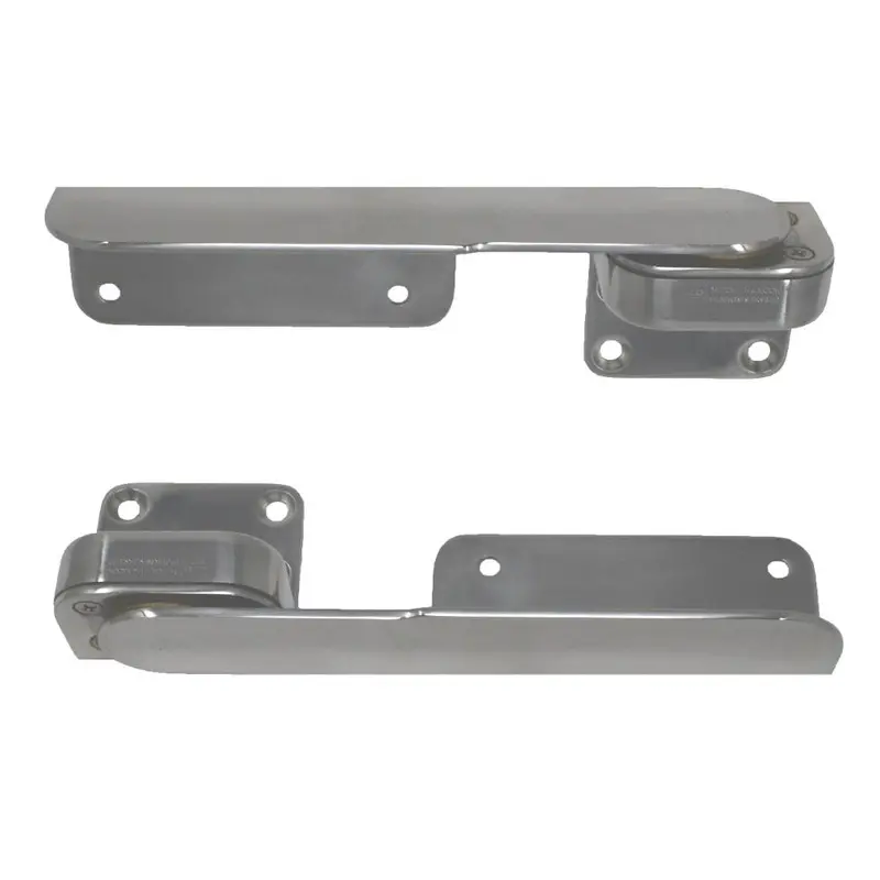 Taco H25-0016 Command Ratchet Hinge Pair – 9-3/8", Polished 316 Stainless Steel 1