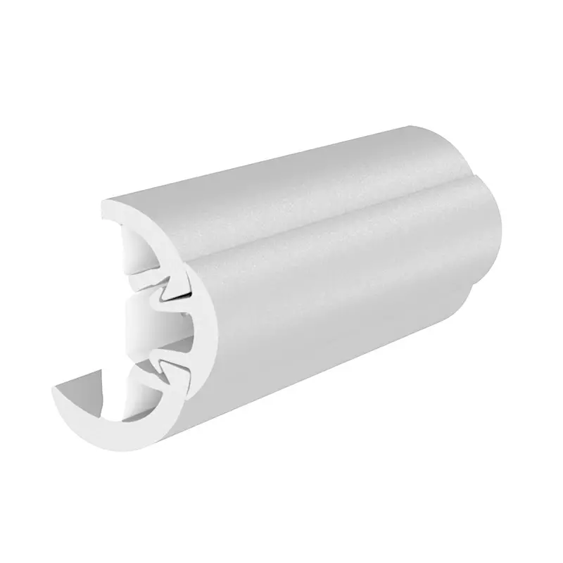Taco Suproflex 2" X 1-1/4" Rub Rail Kit – 80-Foot White Vinyl Overlay System 1