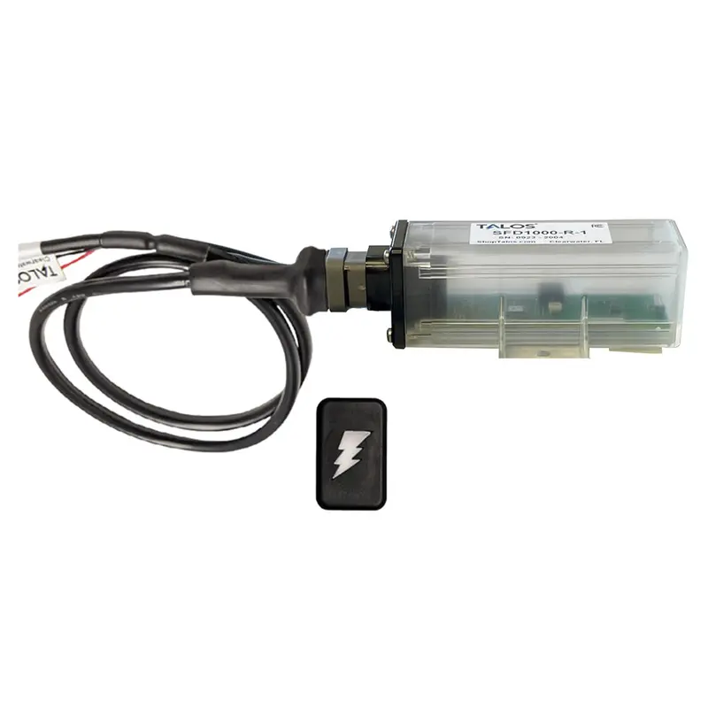 Talos Remote Lightning Detector – 20-Foot Cable, Black Rectangular Indicator With Translucent Housing 1