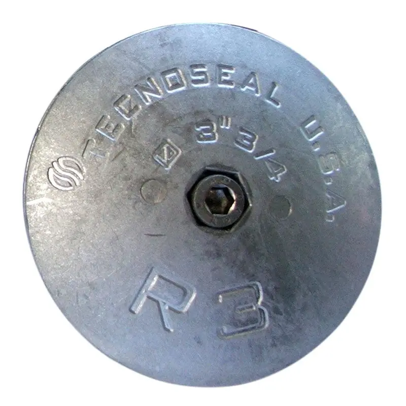 Tecnoseal R3Al Aluminum Rudder Anode – 3-3/4" Round 1