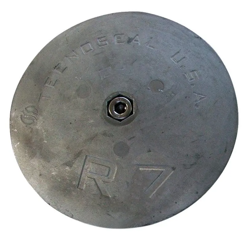 Tecnoseal R7 Zinc Rudder Anode – 6-1/2" Diameter 1