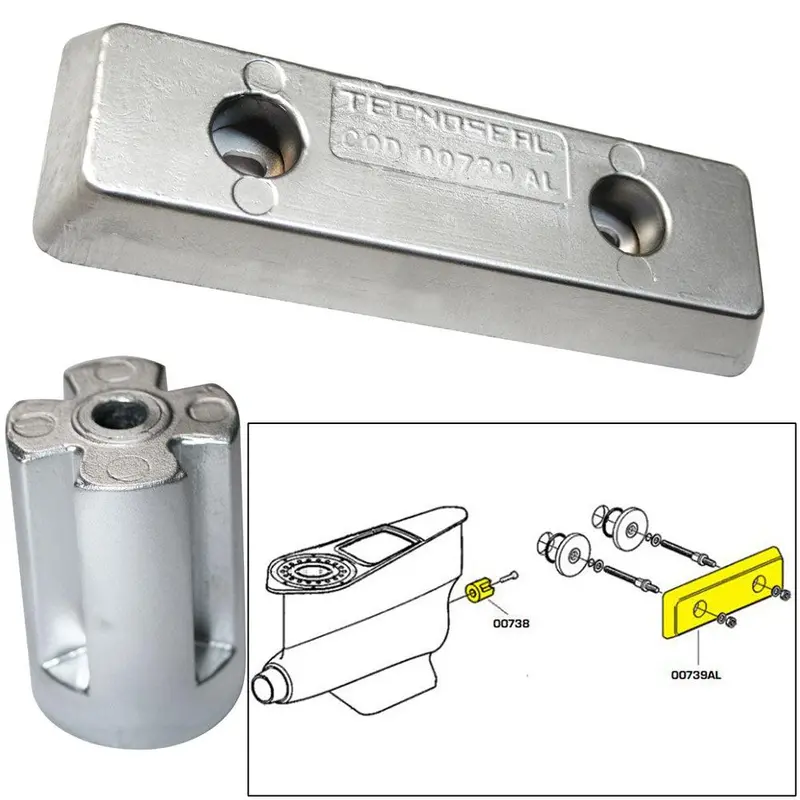 Tecnoseal Volvo Ips Anode Kit – Zinc/Aluminum Sacrificial Protection [20715] 1