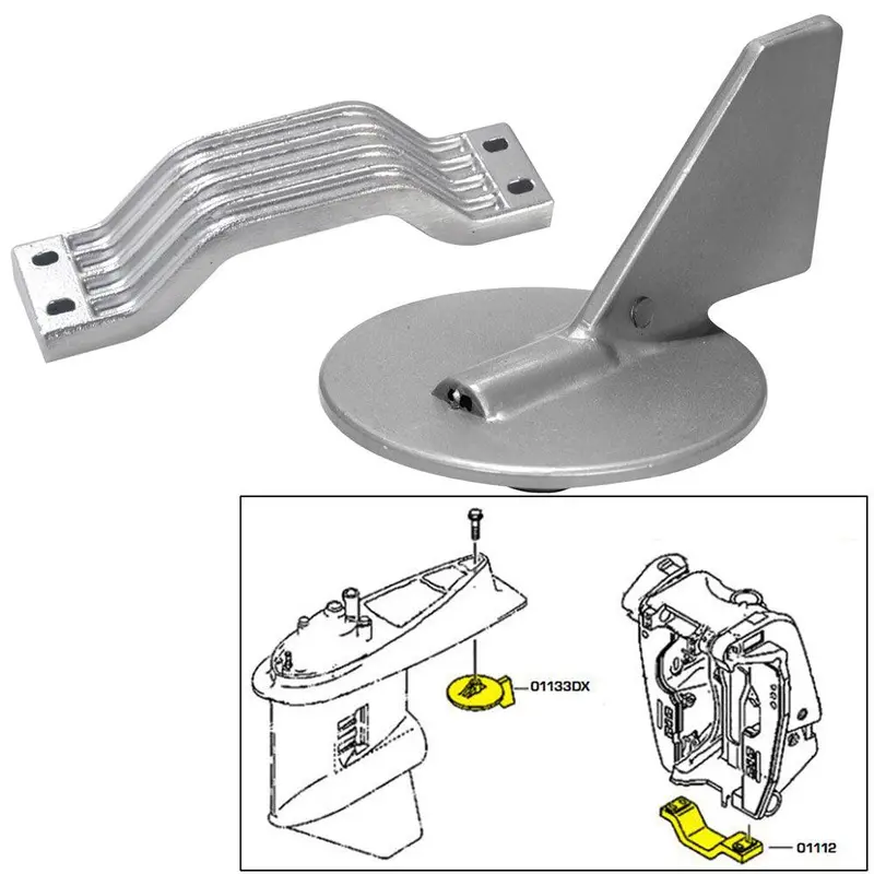 Tecnoseal Yamaha 150–200Hp Outboard Anode Kit – Aluminum [21101Al] 1