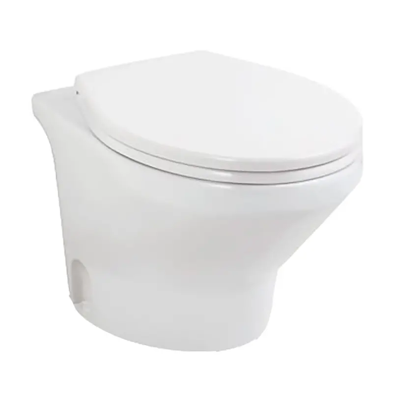 Thetford Compass Touch Rv Toilet – Low-Profile, White, 24V Dc Model (T-Com024Pw/Tsft/Na) 1