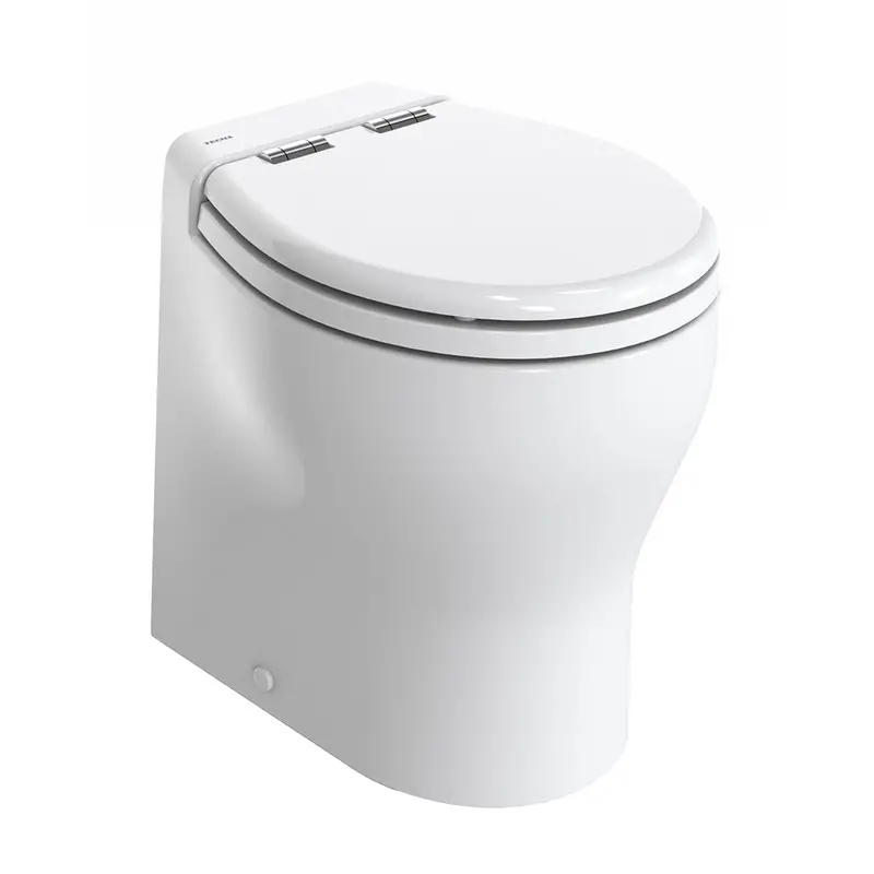 Thetford Silence 2G Rv Toilet – High-Profile, White, 24V Dc Featuring Wood-Polyester Soft-Close Seat (T-E2G024Nw/D00C00) 1