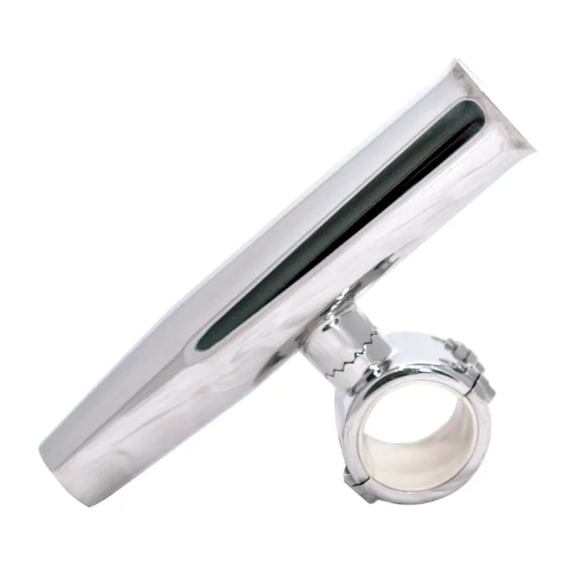 Tigress Polished Stainless Steel Clamp-On Rod Holder – 1.5-Inch Capacity [88193] 1