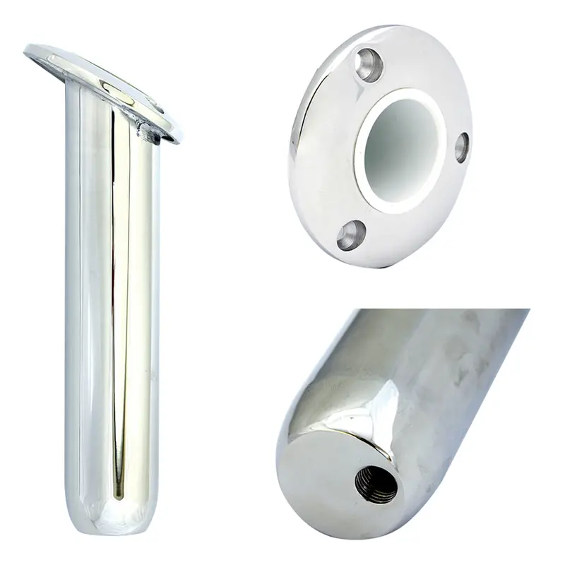 Tigress Round-Head 30-Degree Closed-Base Rod Holder – 9-Inch Tilted Mount [77900] 1