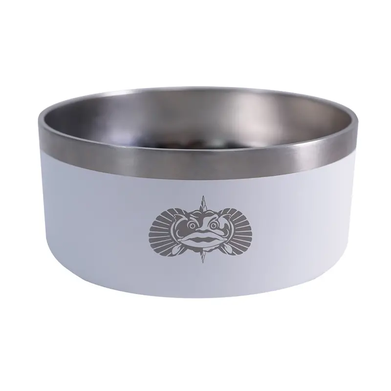 Toadfish 1052 Anti-Tip Dog Bowl In Matte White – Heavy-Duty Non-Skid Design 1
