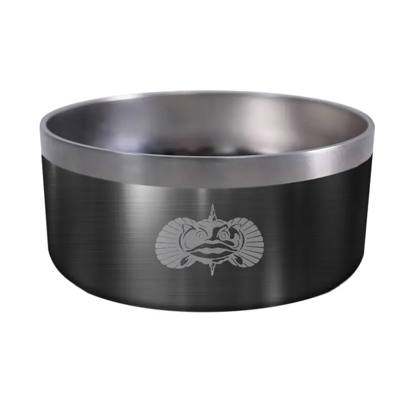 Toadfish 1081 Non-Spill Dog Bowl In Graphite – Weighted Base For Stability 1