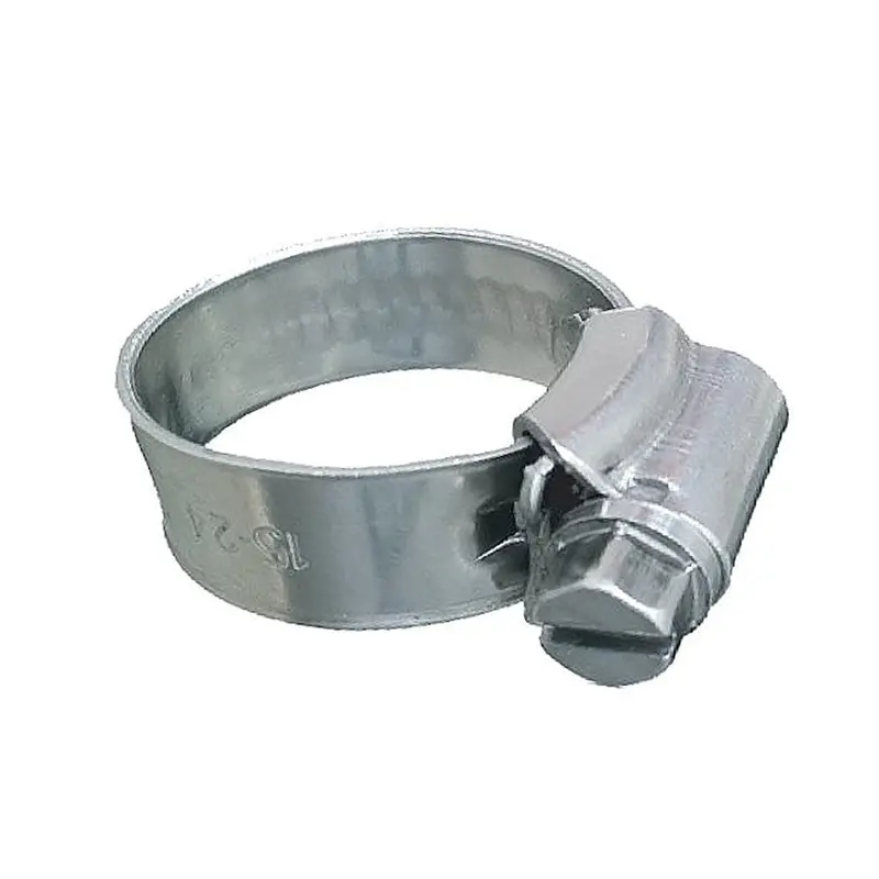 Trident 316 Ss Non-Perforated Worm Gear Clamp – 3/8" Band, 1-1/16"–1-1/2" Range (Sae #16, 10-Pack) 1
