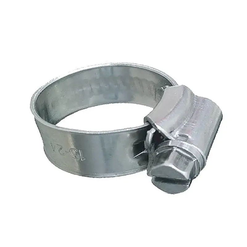 Trident 316 Stainless Steel Worm Gear Clamp – 3/8" Band, 11/32"–25/32" Range (Sae #6, 10-Pack) 1