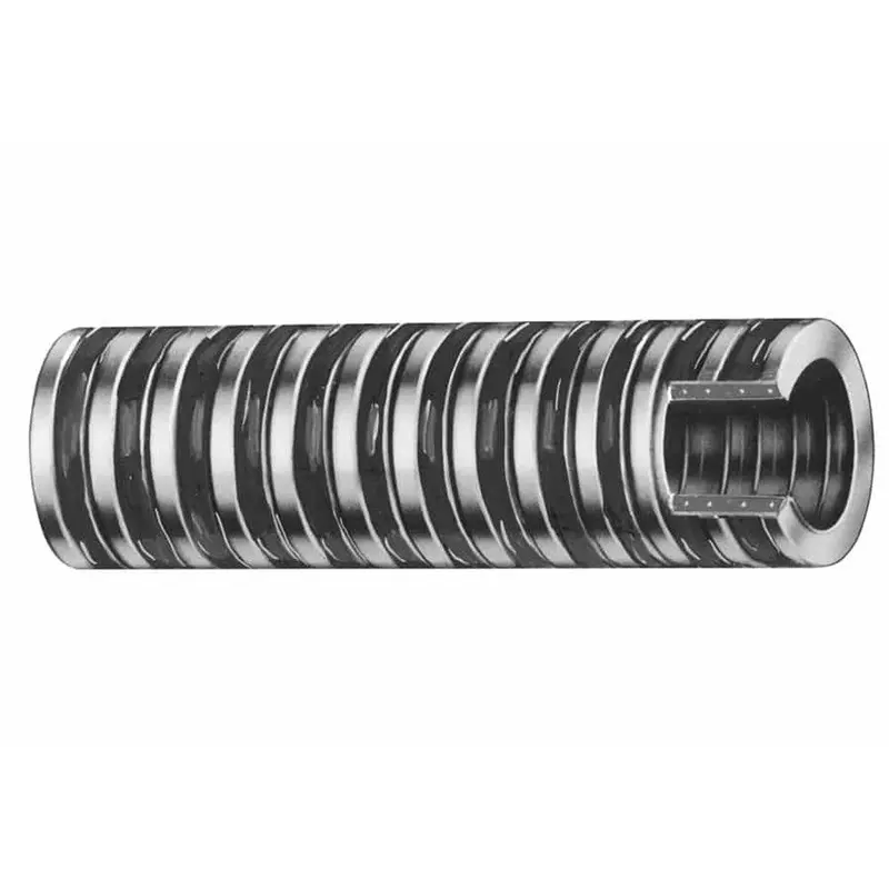 Trident Marine 1-1/8" X 50 Ft Fda-Approved Heavy-Duty Pvc Bilge & Livewell Hose – Clear With Black Helix 1
