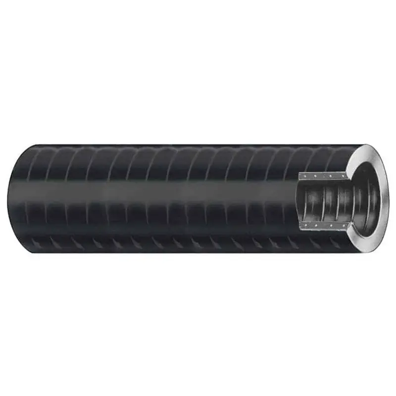 Trident Marine 1-1/8" X 50 Ft Vac Xhd Bilge And Livewell Hose – Rigid Pvc Helix, Black 1