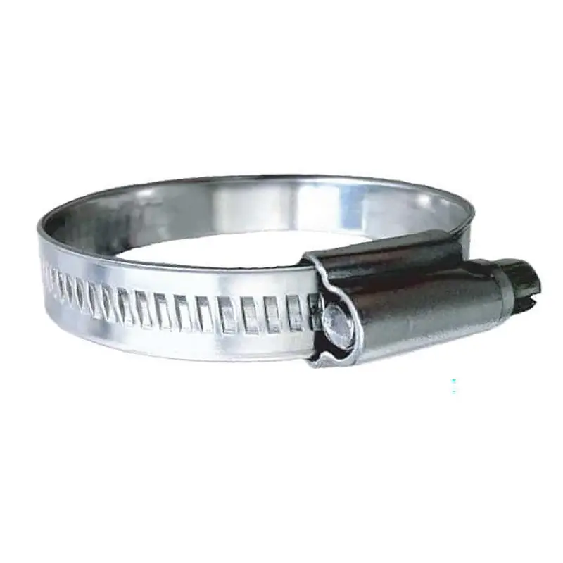 Trident Marine 316 Stainless Steel Non-Perforated Worm Gear Hose Clamp – 15/32" Band, 1.5–2.0" Clamping Range, 10-Count (Sae #24) [710-1381] 1