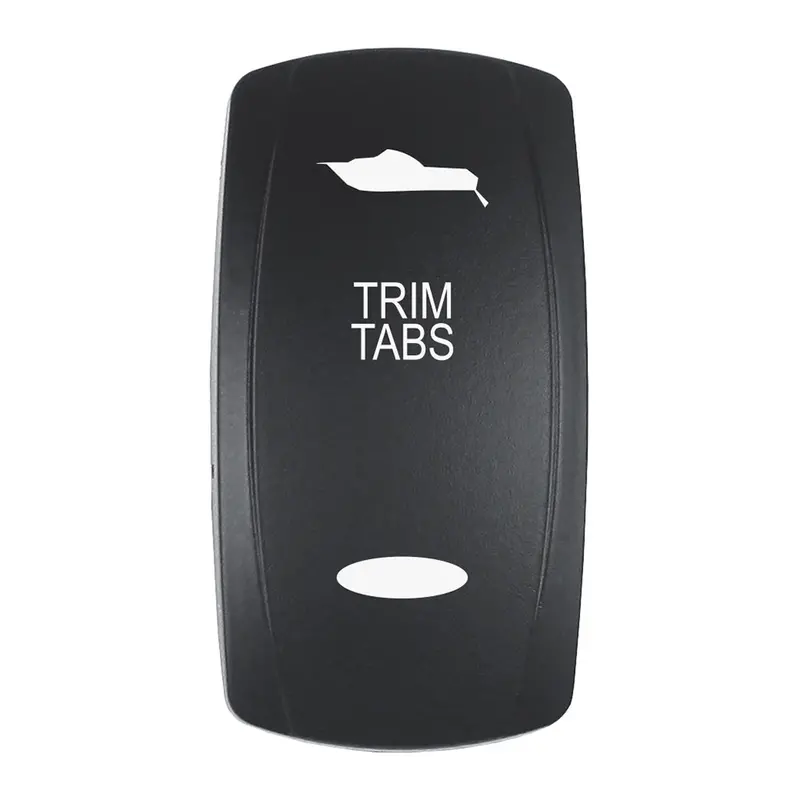 Trim Tab Control Pacer Actuator For V-Series Contura Switches – Black, Laser-Etched Indicator Labels [Ev2Le-Trm] 1