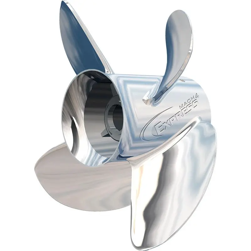 Turning Point Express Mach4 Stainless Steel Propeller – Left-Hand Rotation, 4-Blade, 14.5" X 17" Pitch (Model Ex-1417-4L, Sku 31501741) 1
