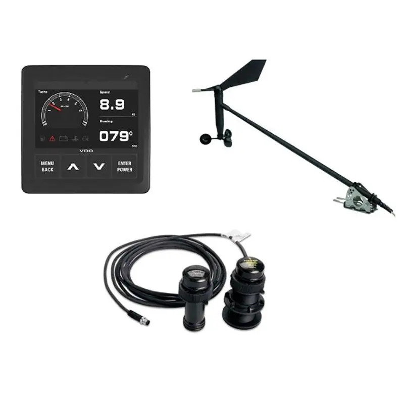 Veratron Full Sail Navigation Package – Includes Wind Sensor, Transducer, Display & Cables (A2C1352150002) 1