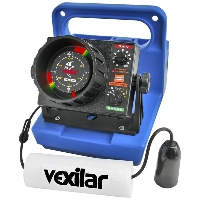 Vexilar Gp0819 Fl-8Se Genz Ice Fishing Pack With 19° Ice Ducer 1