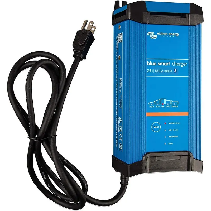 Victron Blue Smart Ip22 24V Charger – 16A, 3-Bank, 120V Ac Input, Dry-Mount Design [Bpc241648102] 1