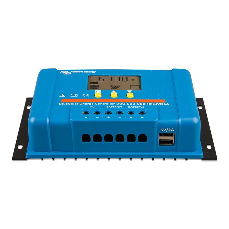 Victron Bluesolar Pwm Duo Charge Controller With Lcd & Usb – 12V/24V, 20A 1